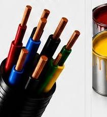 Coloured insulated wire and cable